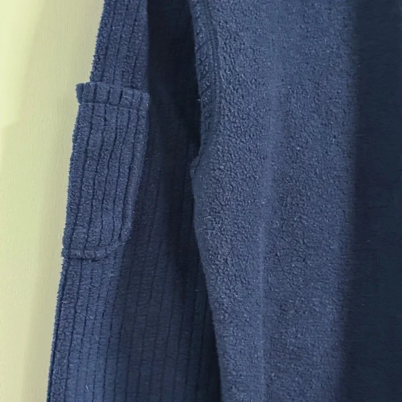 Arizona Jean Co Navy V Neck Sweater M Ribbed Knit Unisex - Picture 10 of 14